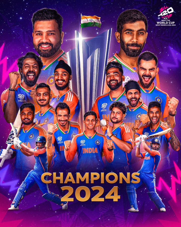 India Clinches T20 World Cup 2024 with Thrilling Win Over South Africa