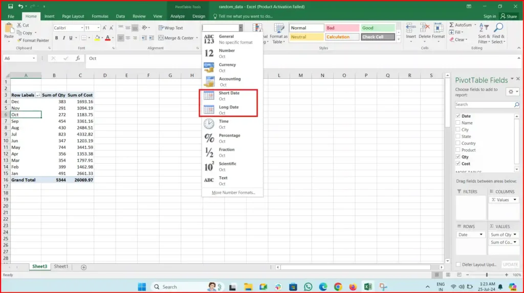 how to convert number to date in excel