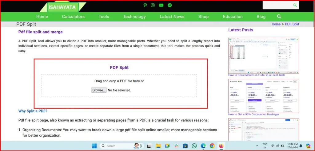 pdf file split software
