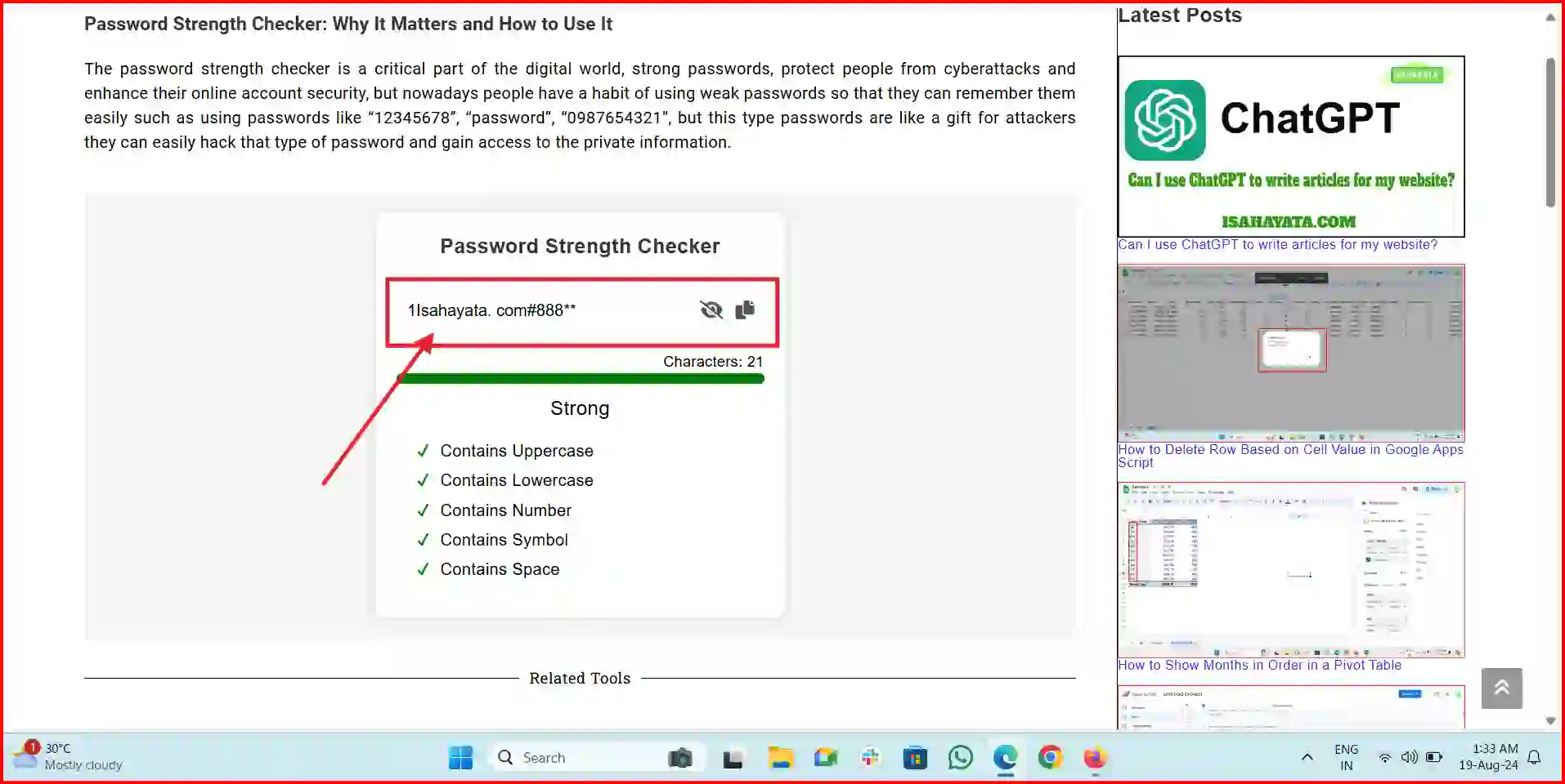 password strength checker online
